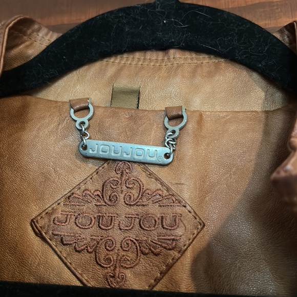 Jou Jou Faux Leather Jacket size small - Picture 4 of 6